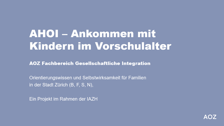 Titelbild AHOI Präsentation