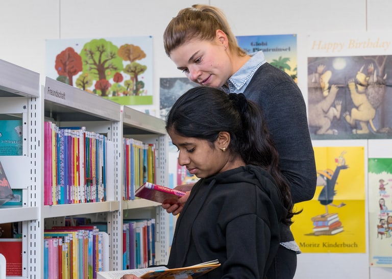 Schülerin und Mentorin