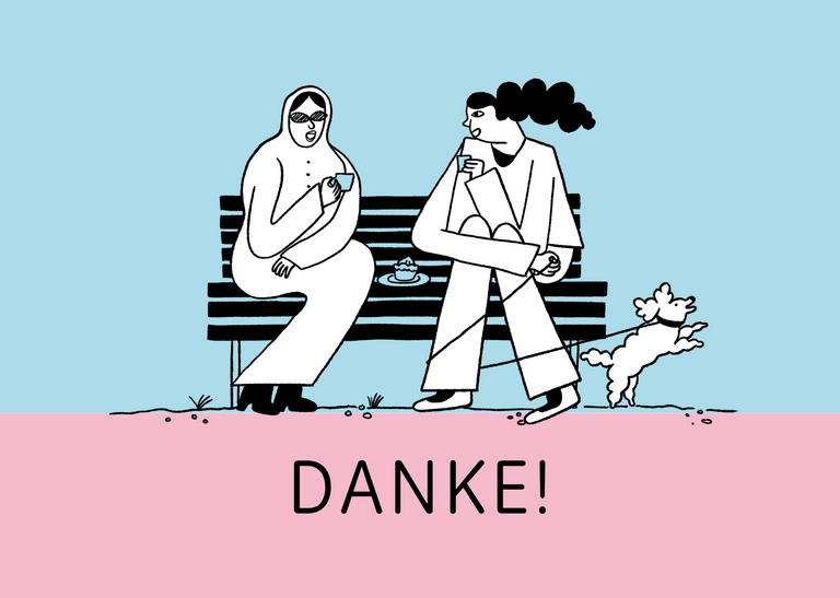 Illustration Danke
