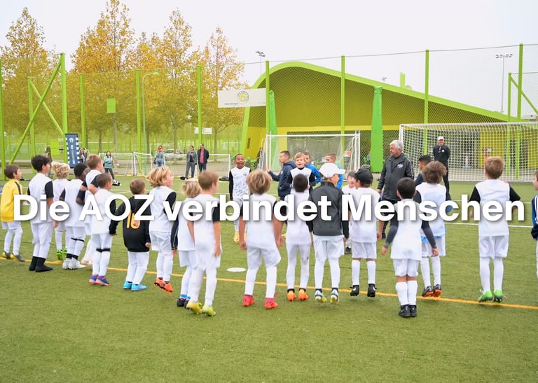 Kinder beim Fussballtraining