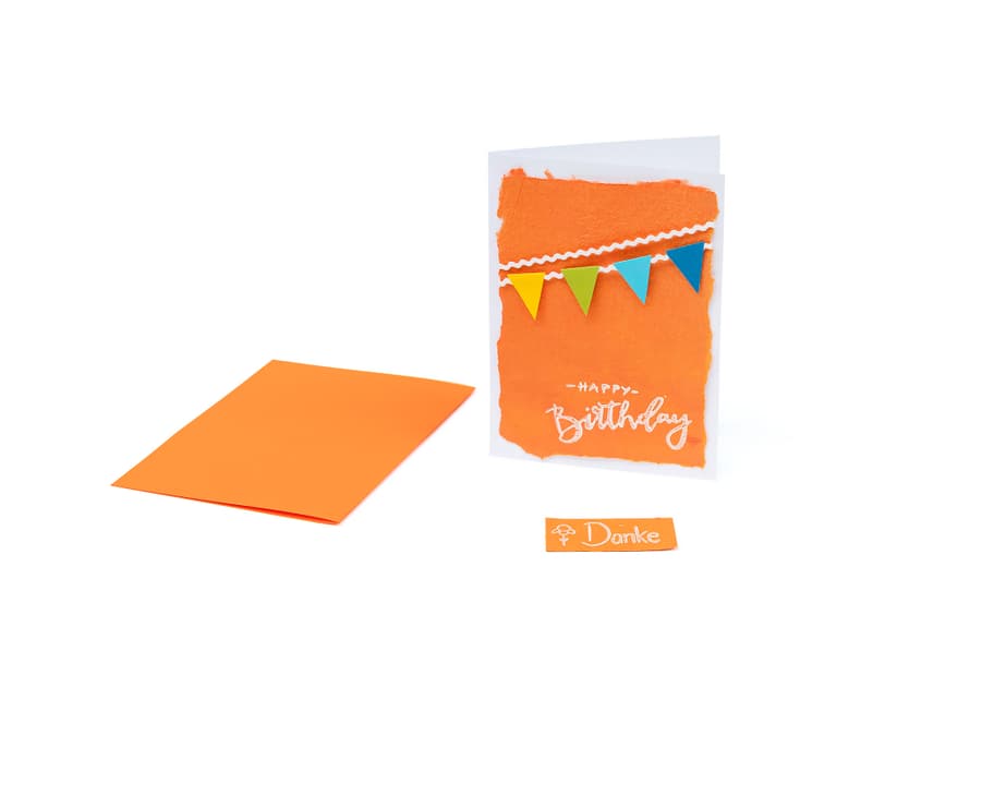 Karte mit Happy Birthday drauf