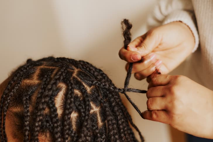 Flechtfrisur