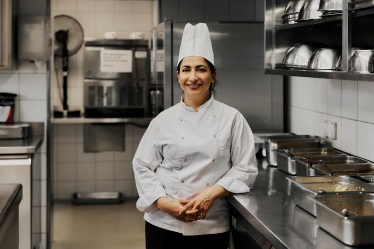 Afsaneh in der Küche